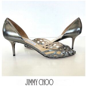 Jimmy Choo Metallic Silver Sandals